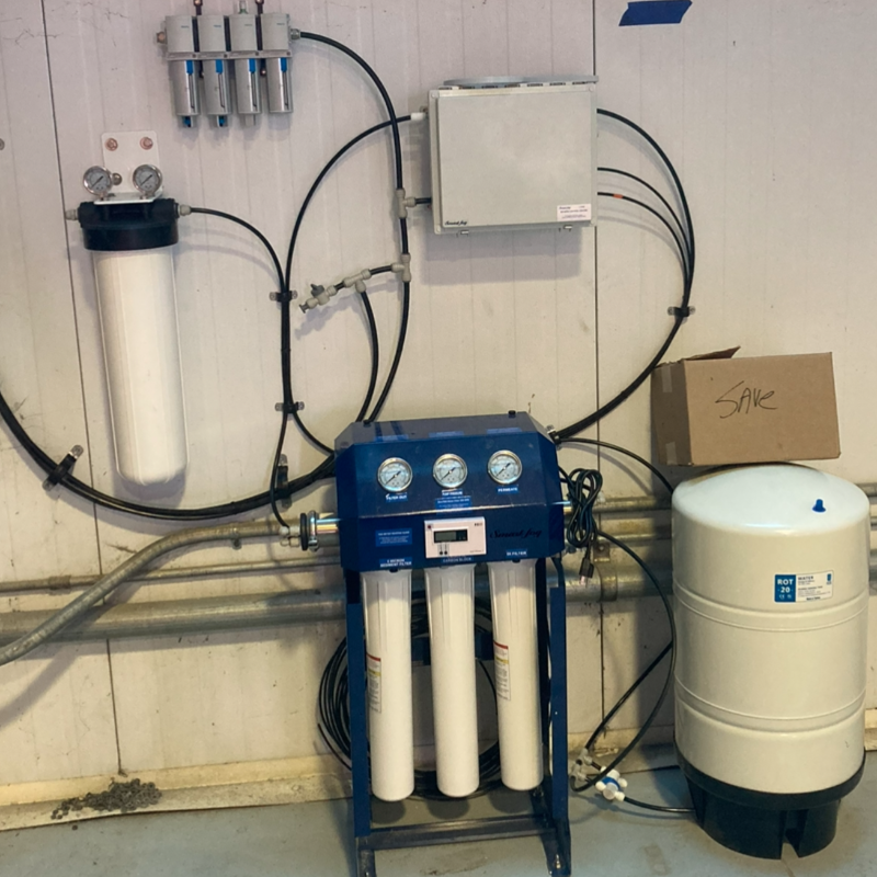 Custom-fabricated copper manifold for automated Clean-in-Place (CIP) piping systems in Napa County facilities.